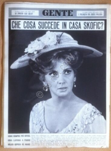 Rivista Magazine - Gente n 32 1965 - Gina Lollobrigida …