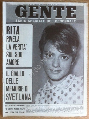 Rivista Magazine - Gente n° 33 1967 - Pavone - …