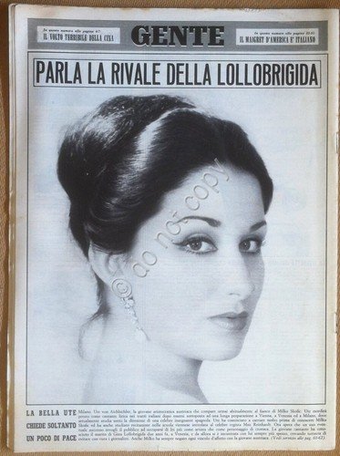 Rivista Magazine - Gente n° 42 1965 - Turina - …