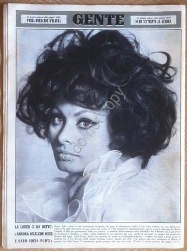 Rivista Magazine - Gente n° 48 1965 - Sofia Loren …