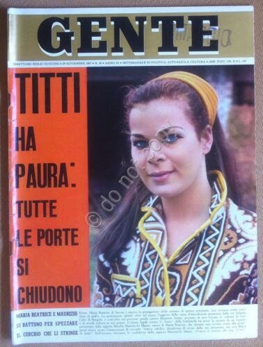 Rivista Magazine - Gente n 48 1967 - Jacqueline Kennedy …