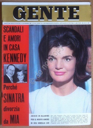 Rivista Magazine - Gente n° 49 1967 - Jacqueline Kennedy …