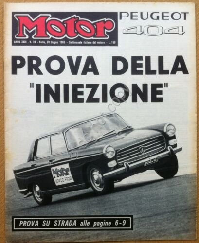 Rivista Magazine - Motor - 1965 n 24 - Peugeot …