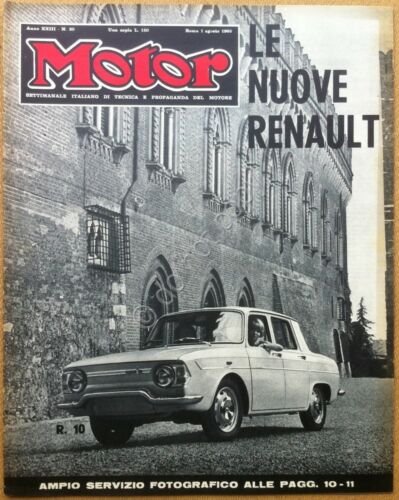 Rivista Magazine - Motor - 1965 n 30 - Renault …