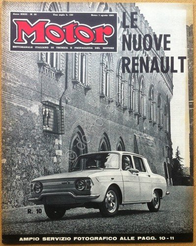 Rivista Magazine - Motor - 1965 n° 30 - Renault …