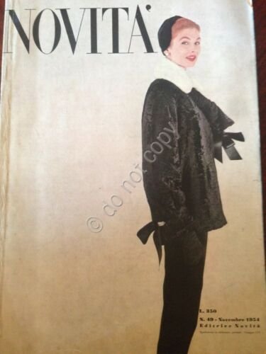 Rivista Magazine - Novit - Novembre1954 - n.49 Arredamento Moda …