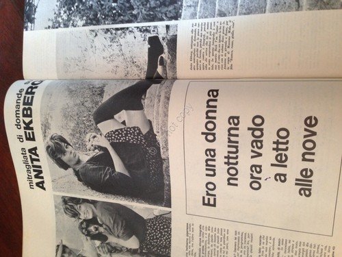 Rivista Magazine Annabella 11 Ottobre 1964 n. 41Anita Ekberg Marisa …
