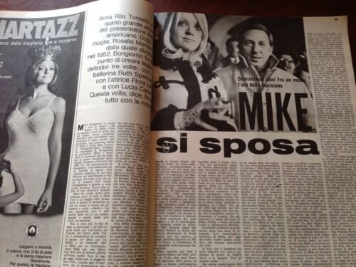 Rivista Magazine Annabella 13 Aprile 1967 n. 15 Mina Mike …