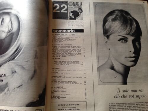 Rivista Magazine Annabella 3 Giugno 1965 n. 23 Clara Calamai