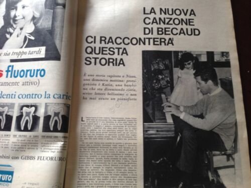 Rivista Magazine Annabella 6 Maggio 1965 n.19 Becaud Ladislao Sugar