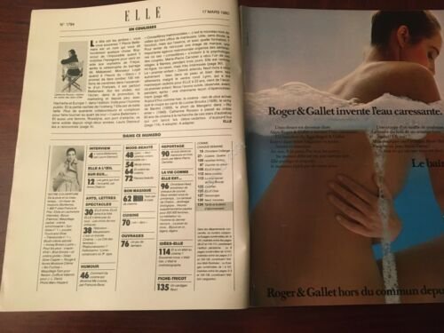 Rivista Magazine Elle 17 Marzo 1980 n. 1784 Guy Mardel