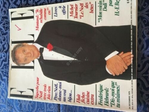 Rivista Magazine Elle 24 Dicembre 1979 n. 1772 Ives Montand | Immagine principale