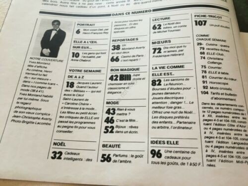 Rivista Magazine Elle 24 Dicembre 1979 n. 1772 Ives Montand | Immagine Gallery 2