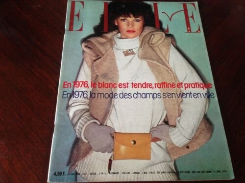 Rivista Magazine Elle France 12 Janvier 1976 Angela Mc Donald