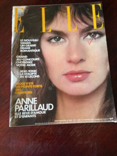 Rivista Magazine Elle France 21 Fevrier 1983 N.1937 Anne Parillaud …