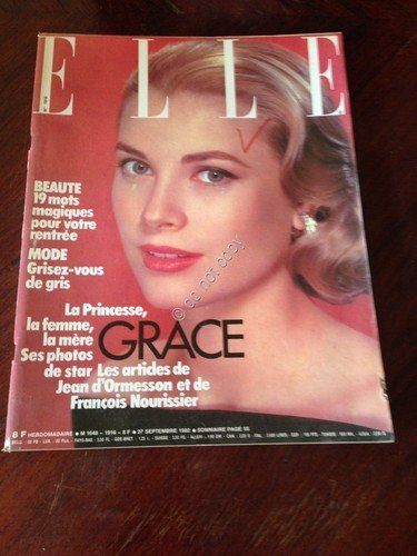 Rivista Magazine Elle France 27 Septembre 1982 N.1916 Grace de … | Immagine principale