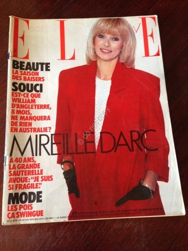 Rivista Magazine Elle France 28 Mars 1983 N.1942 Mireille Darc … | Immagine principale