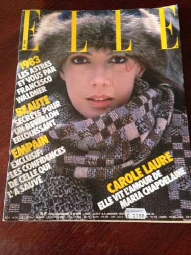 Rivista Magazine Elle France 3 Janvier 1983 N.1930 Aznavour Carole …