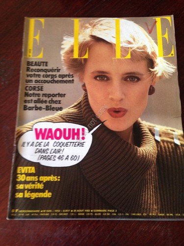 Rivista Magazine Elle France 30 Aout 1982 N.1912 Suzan Natassja … | Immagine principale