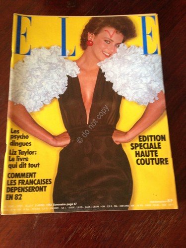 Rivista Magazine Elle France 5 Avril 1982 N.1891 L.Taylor Speciale … | Immagine principale