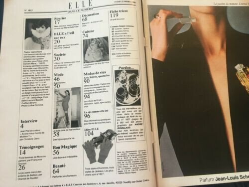 Rivista Magazine ELLE FRANCE Rivista Magazine 11 Dicembre 1980 - …