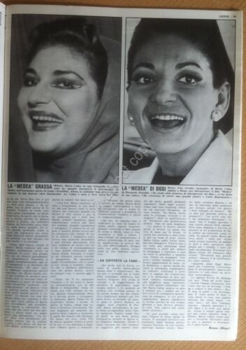 Rivista Magazine Gente - 25 Giugno 1969 - Maria Callas …