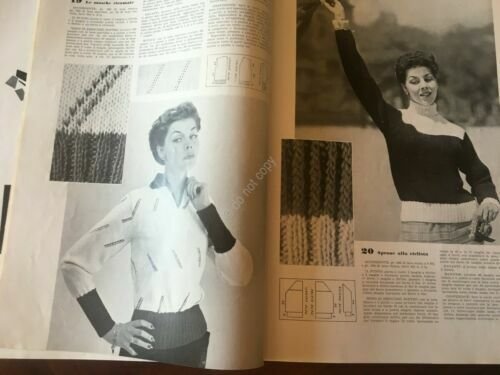 Rivista Magazine La Donna Agosto 1953 n.8 Rizzoli Editore Moda …