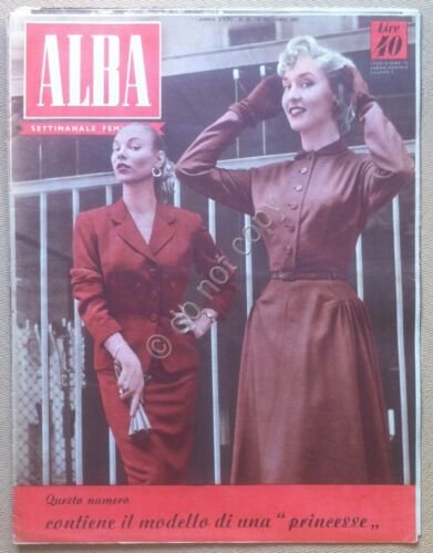 Rivista moda abiti - Alba - 16 Dicembre 1953 - …