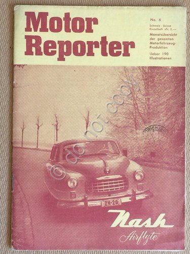 Rivista tedesca - Motor Reporter - No 6 - 1948 … | Immagine Gallery 1