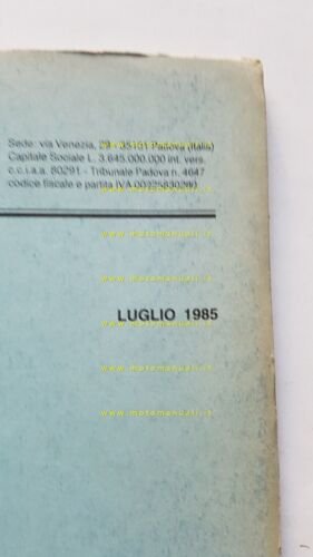 Rizzato 50 Atala Uno 1985 catalogo ricambi TELAIO ORIGINALE parts …