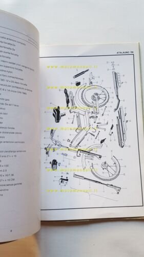 Rizzato 50 Atala Uno 1985 catalogo ricambi TELAIO ORIGINALE parts …