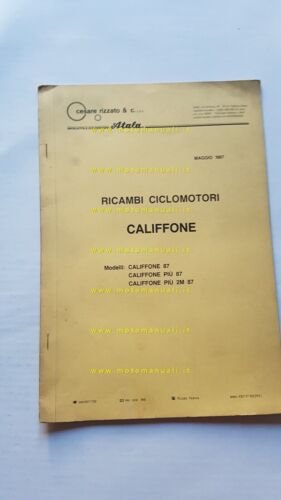Rizzato 50 Califfone-Pi - 2M 1987 catalogo ricambi TELAIO ORIGINALE …