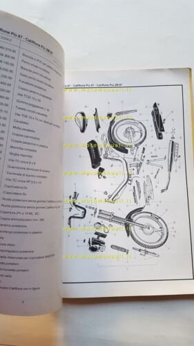 Rizzato 50 Califfone-Pi - 2M 1987 catalogo ricambi TELAIO ORIGINALE …