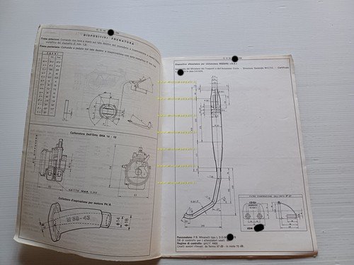 Rizzato Atala 50 Daytona 4V 1974 Facsimile originale scheda omologazione …
