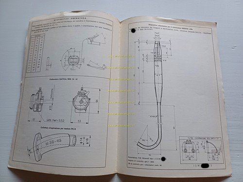 Rizzato Atala 50 Satan 4V 1971 Facsimile originale scheda omologazione …