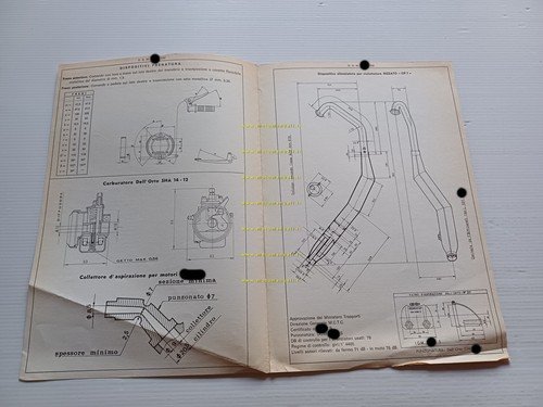 Rizzato Atala 50 Satan 4V 1977 Facsimile originale scheda omologazione …