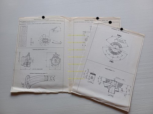 Rizzato Atala 50 Satan 6V 1974 Facsimile originale scheda omologazione …