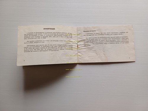 Rizzato Motore 122 A anni 70-80 manuale uso originale ciclomotore