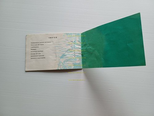 Rizzato Motore 122 A anni 70-80 manuale uso originale ciclomotore