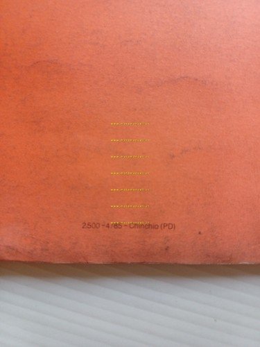 Rizzato motore 122 Bimarcia 2a serie 1985 catalogo ricambi originale