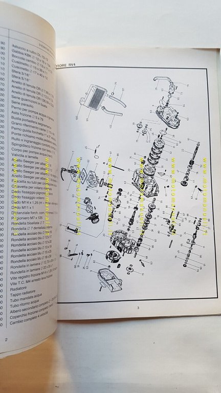 Rizzato motori 50 RV4 -P4 RR 1987 catalogo ricambi originale …