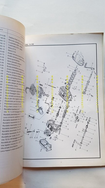 Rizzato motori 50 RV4 -P4 RR 1987 catalogo ricambi originale …
