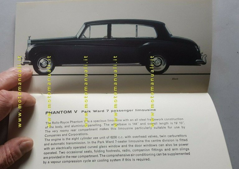 Rolls-Royce - Bentley catalogo produzione anni 60 depliant originale brochure