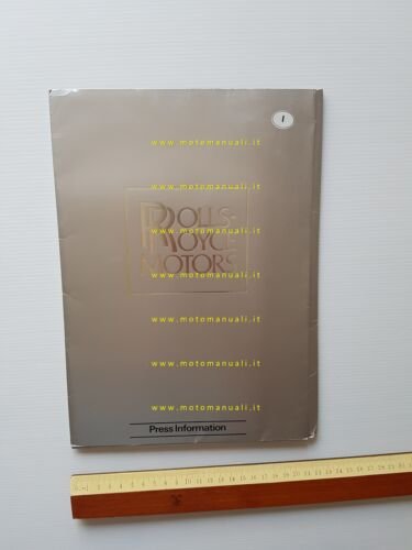 Rolls-Royce modelli 1980 cartella stampa originale