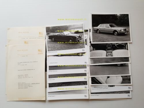 Rolls-Royce modelli 1980 cartella stampa originale