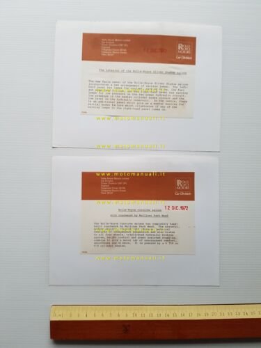 Rolls Royce Silver Shadow - Corniche 1972 lotto 2 foto …