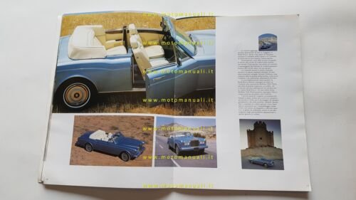 Rolls-Royce Silver Spur Silver Spirit Corniche 1987 depliant originale italiano
