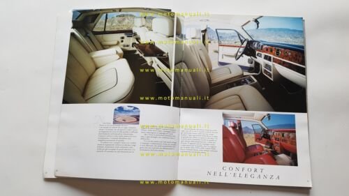 Rolls-Royce Silver Spur Silver Spirit Corniche 1987 depliant originale italiano
