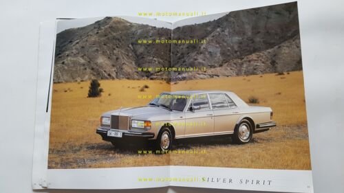 Rolls-Royce Silver Spur Silver Spirit Corniche 1987 depliant originale italiano