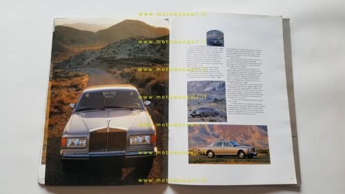 Rolls-Royce Silver Spur Silver Spirit Corniche 1987 depliant originale italiano